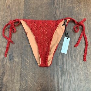 Lovers and Friends In a Moment Bikini Bottom in Scarlett